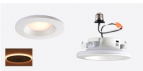 4 inch 5CCT recessed LED downlight+night light