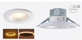 6 inch 5CCT recessed LED downlight+night light with J-box